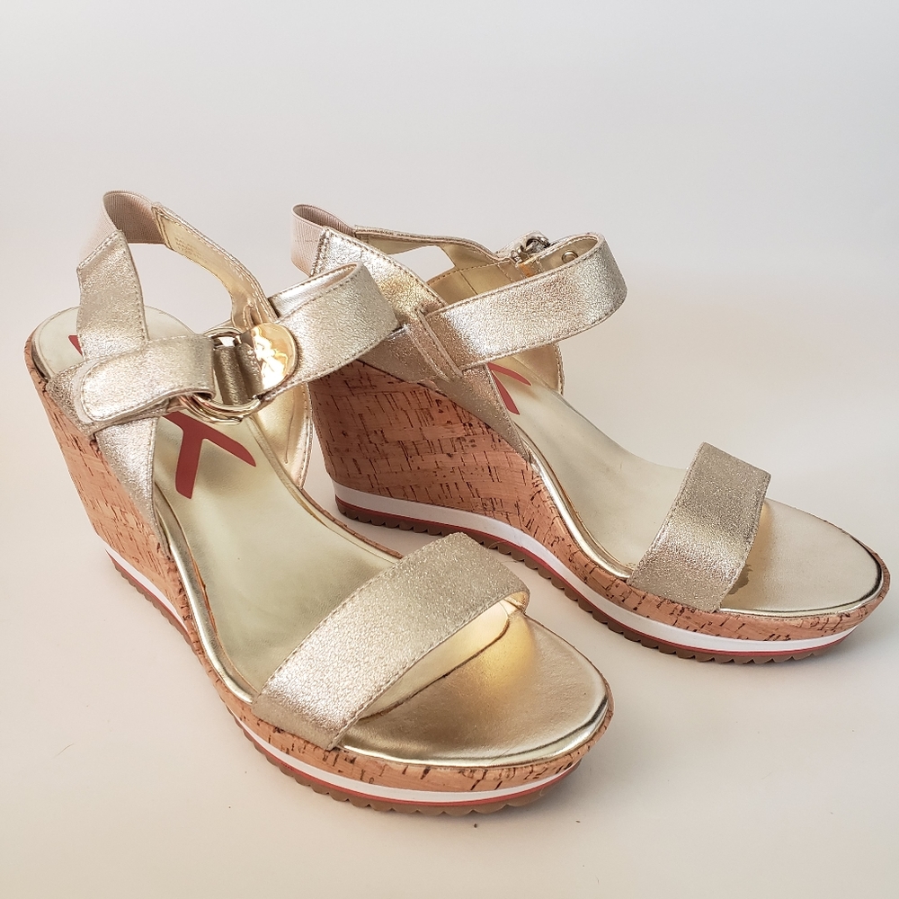 Never Worn Sporty Anne Klein Cork Wedges - New